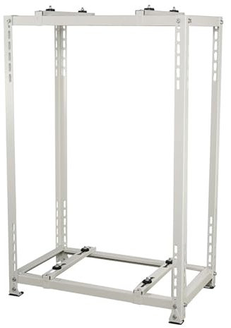 Mini Split Air Conditioner Support Bracket, Universal Heavy Duty Ac Bracket Galvanized Steel Condenser Bracket Air Handler Heat Pump Systems Base, Shock Absorption Double Stack Levels Ground