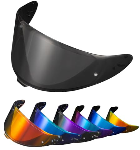 PSLER Visière de Casque pour Shoei NXR2 Z8 Visière Teintée pour RF-1400 CWR-F2 CWR-F2R X-Fifteen X15 X-SPR Pro,Protection UV pour Moto Accessoires De Remplacement(Noir Clair)