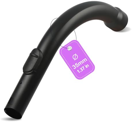 35mm CurvedVacuum WandHandle Compatible with Miele Cat and Dog Series | S C1 C2 C3 Classic Complete Compact Vacuum Cleaner, Control Handle Bend Hose Pipe Spare Part
