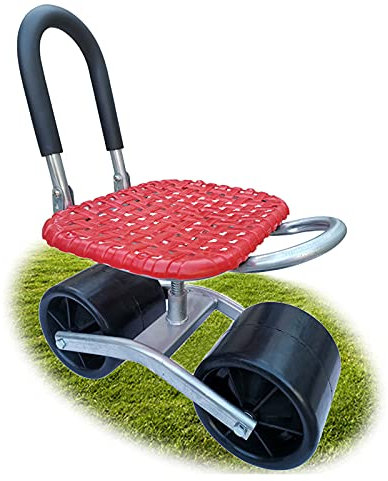 Kniepolster für den Garten, Rollstuhl, Hocker, verstellbar, um 360 Grad drehbar, für Unkrautjäten, Gartenarbeit und Rasenpflege, Gartenwagen, Schiebegartengeschenke