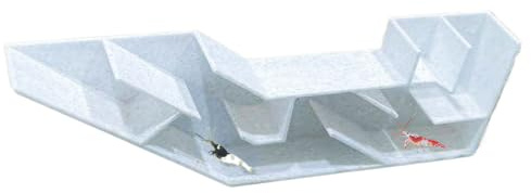 Zeyaoaea Fish Tank Tunnel,Aquarium Underground Viewing Tunnel Cave - Shelter Maze Breeding Decorative Tank Decor for Dwarf Catfish Clown Corydora Pleco Crab Betta