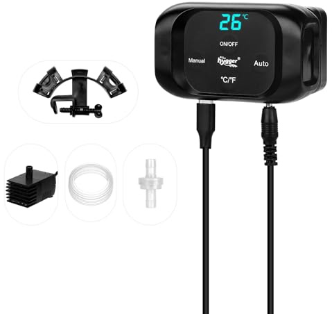 hygger Aquarium ATO Auto Top Off Refill System, Fish Tank Water Refill with Pump, Aquarium Refill Automatic Water Level Controller, Water Replenishment System with Soft Hose