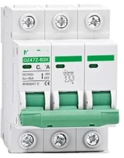 Disjoncteur de protection de panneau solaire, interrupteur photovoltaïque polaire 3P DC750V, adapté for DC 16A 32A 50A 100A 125A(10A)