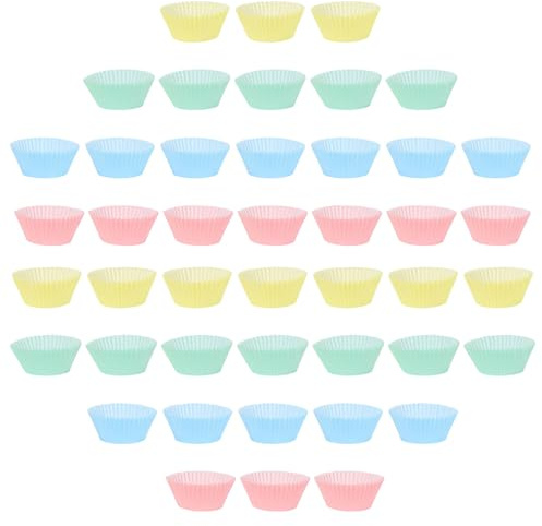 KAILIKETIY Pirottini per Muffin in Carta Colorati da 300 Pezzi, Pirottini per Cupcake e Torte da Festa Monouso, per Dolci, Dessert e Feste a Casa o Cucina Colore Casuale