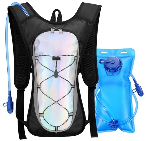 Aceshop Zaino Idratazione con Vescica 2L, Zaino da ciclismo Zaino Bici Leggero Da Uomo e Donna Zaino Acqua Zaino per bicicletta Zaino da Corsa Zaino Idratante per Corsa Campeggio
