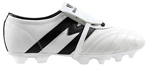 Manriquez Tacos de fútbol MID SX Cuero auténtico