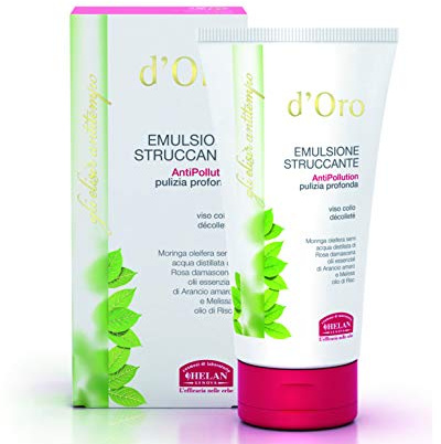 Helan - Elisir D'ORO Emulsione Struccante Antipollution, pulizia profonda 150 mL