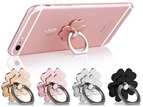 Surplex 4pcs 360 ° Rotazione Anello Phone Grip Stand Holder per Samsung iPhone PC Smartphone