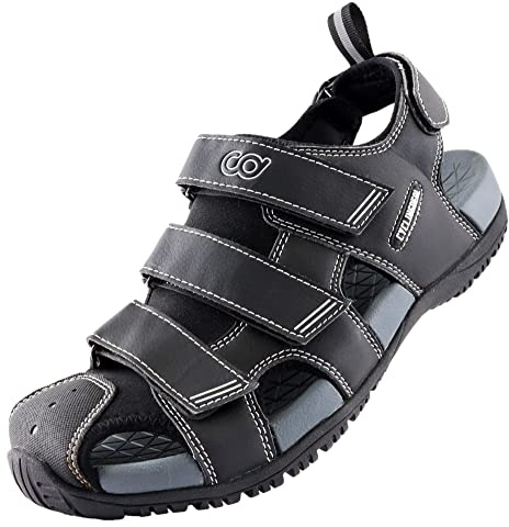 CyclingDeal Unisex Bike Sandals - Indoor Outdoor Trekking Hiking Bicycle Cycling Clip Compatible with Shimano SPD - With Removable Cleat Recess Cover - Great for Men & Women - 12.5-13.5 US Men