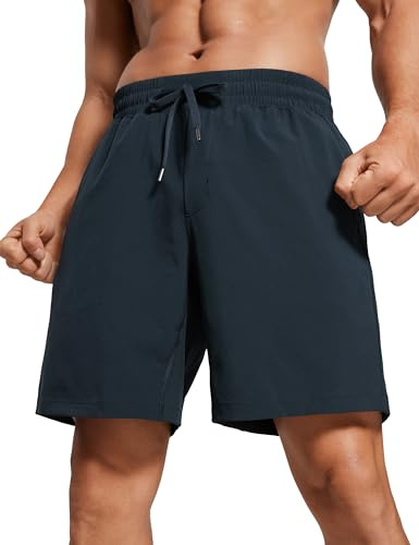 CRZ YOGA Linerless Workout Shorts 7'' True Navy Large