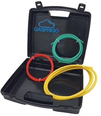 GASFRIGO - Kit Curvatubi Piegatubi Tubi in Rame per Condizionamento IN POLIPROPILENE Sonde L. 2 mt. - 1/4-3/8-1/2 con valigetta