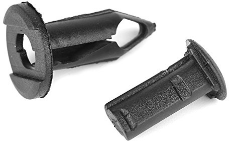 Fermi Push Paraurti Auto 100Pcs - Fermagli Plastica Nera per, Compatibili con, Porte e Bumper - Alta Resistenza, Facile Installazione, Multi-Uso per Auto, Moto e Camion