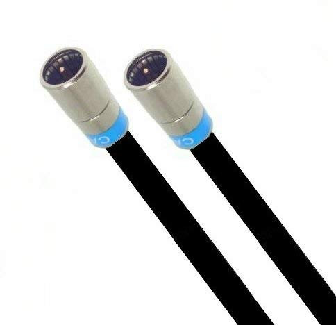 AC-Sat-Corner Fritz!Box 6690 Cable Router Netzwerk Anschlusskabel Premium Kabel 8K Cabelcon Schnellstecker Schwarz 10 Meter