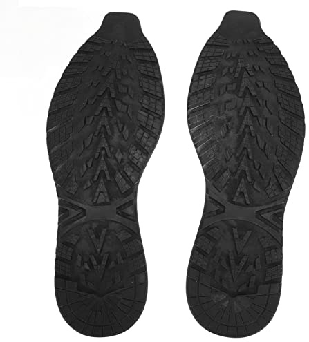 Reparación de la Parte Inferior del Zapato, Resistencia Al Deslizamiento, Reparación de la Suela del Zapato, Elasticidad de Goma, Absorción de Impactos, Cortable para Zapatillas de(Negro, 41 a 44)