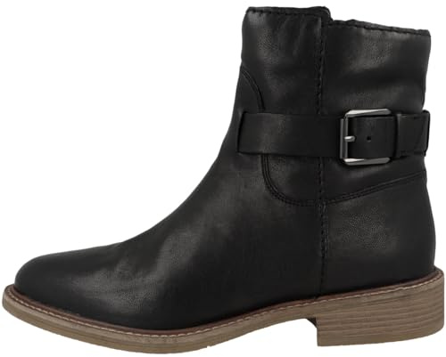 Clarks Cologne läderstövlar i svart, Svart, 40 EU