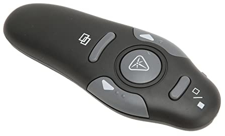 Elprico Präsentations-Clicker-Fernbedienung, 15 M Entfernung, Ergonomisch, Tragbar, 2,4 GHz, für das Schulbüro