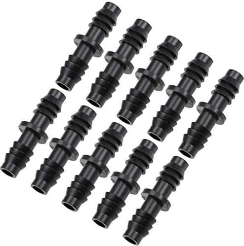 XYWHPGV Barb Tropfrohrverbinder 8mm Innendurchmesser Schlauchanschluss gerade für Garten landwirtschaftliche Bewässerungssystem, Kunststoff 10 Stück(1a6f5 c3622 6ed7e 89e65 1bf0d aa737