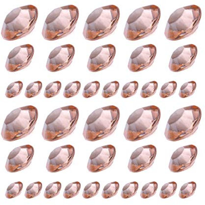 Zerodeko 3000 Pezzi di Decorazioni per Matrimoni con Punta in Acrilico Cristalli Sparsi per Decorazioni per Feste Nuziali Riempitivi per Vasi Multiformato