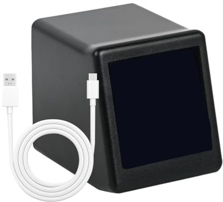 Shitafe Decoración de Escritorio meteorológica Inteligente, estación meteorológica WiFi Inteligente,Estación meteorológica Digital - Previsión meteorológica Inteligente con estación de Aire