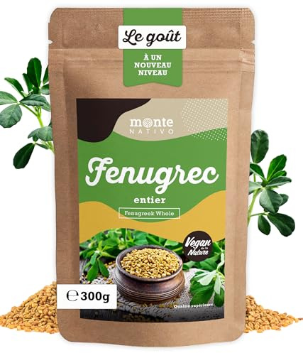 Bockshornklee Monte Nativo (300g) - Bockshornkleesamen | für Bockshornklee Tee - Fenugreek Seed - Schonend getrocknete und aromatische Gewürze ideal zum Kochen - Intesives Geschmack