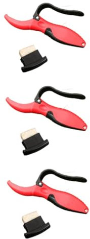 INOOMP 3 Pièces Aiguiseurs De Ciseaux Affûteur De Sécateur Aiguiseur De Sécateur r D'outils De Jardinage Outil D'affûtage Du Rouge