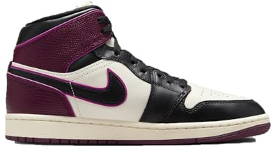 Nike Air Jordan 1 Mid SE Sneaker da Donna Viola FQ7818-101, Bianco, 36.5 EU