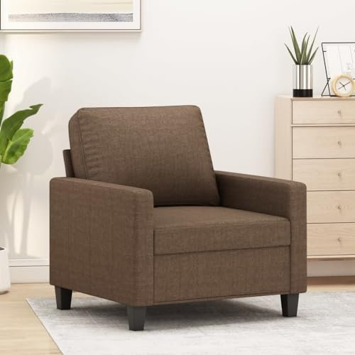 ShGaxin Sessel Braun 60 cm Stoff, Relaxsessel, Fernsehsessel, Kinosessel, Gaming Couch - 359150