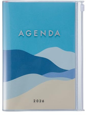 MARK'S 2025/26 Taschenkalender, B6 Mountain, Blue: Von Oktober 2025 bis Dezember 2026