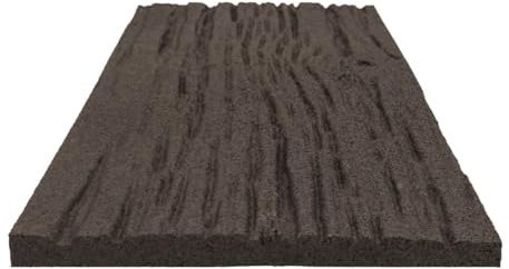 Trittstein 3 Stück, Gartenplatte Bahnschwelle, Gehwegplatte, Beetplatte, Laufplatte aus Gummi, 60 x 25 x 1,7 cm