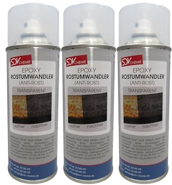 SDV Chemie EPOXY Rostumwandler Spray 3x 450ml Roststopp und Grundierung | Anti Rostspray, 2in1
