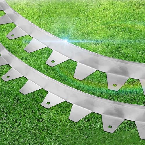 Bordure en métal pour aménagement paysager, bordure de jardin en acier Corten avec design dentelé, forme concave personnalisable, bordure de clôture de jardin durable