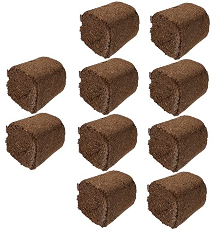 LOORGVEL 10pezzi Blocco Torba Compresso per Piante Nutriente per Giardinaggio Fertilizzante per Piante Facile da Usare Buona permeabilità all Aria e Degradabilità Adatto per Ortaggi in e