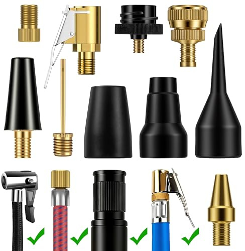 WATSABRO Fahrradventil Adapter, Fahrrad Adapter Französisch Ventil, Druckluft Kompressor Zubehör und Luftpumpe Adapter Set