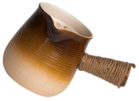 DOITOOL Tetera de Barro Pequeña Portátil para Infusión de Té Ligera y Compacta para Uso Cocina y Camping Diseño Elegante y Duradero