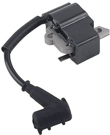 Ignition Coil Replacement Compatible With STIHL FS40 FS50 FS56 FS56c and KM56c Trimmers - Silicon Steel Copper and ABS Material Construction - Spark Plug Voltage Generator