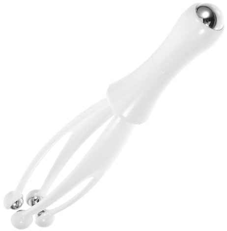Massaggiatore Manuale per Dita e Mano, Rullo Portatile Bianco | Massaggio Delicato, Design Portatile e Facile Uso, per Ufficio e Viaggio, Materiali PC Colonna in Acciaio