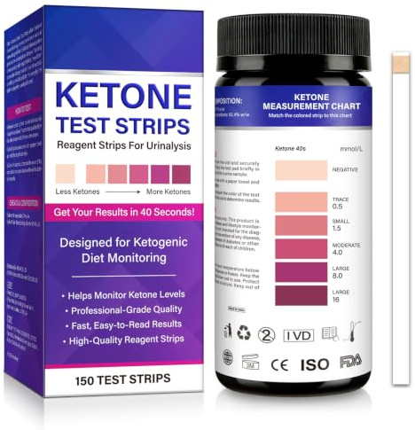 Ketone Urine Test Strips Test for Ketogenic & Low-Carb Diets-150pcs