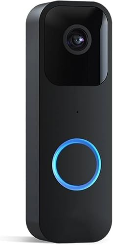 Blink Video Doorbell |(Newer Model)(Black) | Smart HD Security Camera with Two-Way Audio, Motion Detection, Long Battery, Chime App Alerts, Alexa Compatible