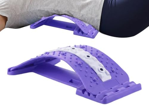 Estirador de Espalda Baja 4 Niveles Ajustables Ergonómicos | Dispositivo para Crujir los Hombros para Mujeres, Hombres, Hombros, Columna, Espalda, Hogar, Oficina y Gimnasio