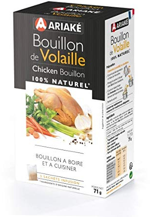 Ariaké - Bouillon De Volaille 100% Naturel - 71G - Lot De 3 - Prix Du Lot - Livraison Rapide En France Métropolitaine Sous 3 Jours Ouverts