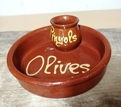 Genérico OFERTA CUENCO DE CERÁMICA PARA PONER ACEITUNAS 13CM. Creado a mano en un taller de España. ENVÍO GRATIS. Biosa.
