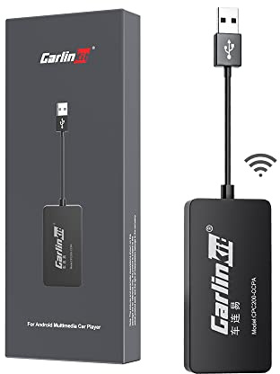Carlinkit New Wireless CarPlay/Wireless Android Auto Adapter für Aftermarket Android Radio Version 4.4+, muss APK auf dem Auto installieren, Unterstützung Wired Mirroring/IOS 15