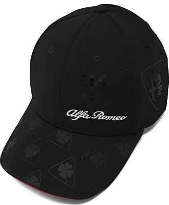 4R Quattroerre.it Elite Alfisti Alfa Böjt visir, Svart, Svart