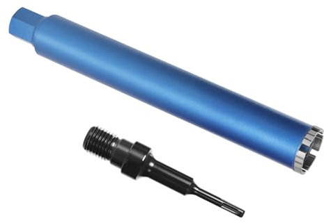 Diamantbohrkrone Kernbohrer für Kernbohrgerät mit Turbo, inkl. SDS-Plus, 1 1/4, Ø 52mm, Gesamtlänge 460 mm, Nass Trocken Dosenbohrer Diamant Bohrkrone Nassbohrkrone Trockenbohrkrone für Beton