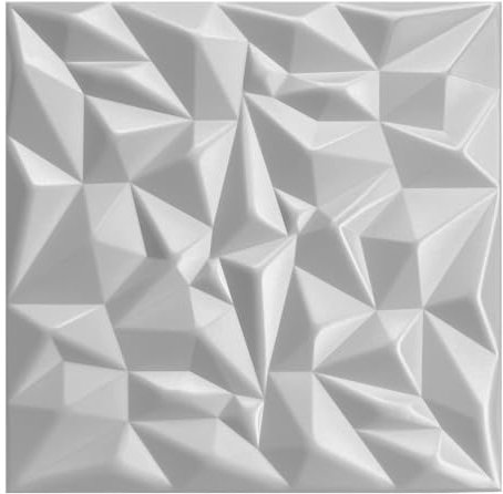 3D Paneele Polystyrol XPS Styropor – Moderne Wandverkleidung & Deckenpaneele – Wandpaneelen Leicht Flexibel - 50x50cm / ‎‎2m² - 8 Stück (Weiß 02)