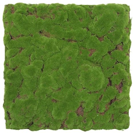 PROVISTON Akustik 3D Wandpaneele 520 x 520 x 30 mm Pflanzenwand Moospaneel Kunststoff Waldgrün dichtes Moos Modulare Wandpaneele