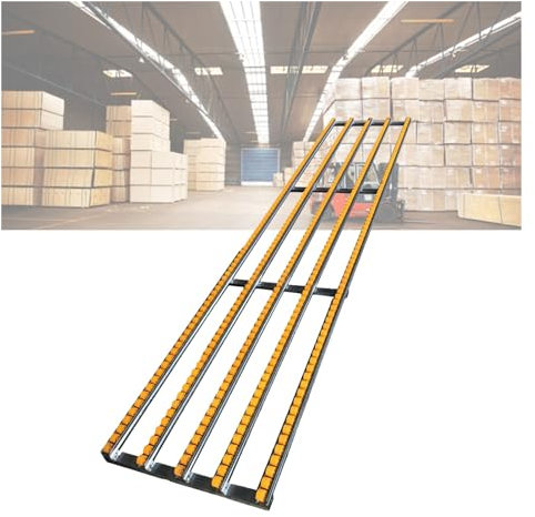 XPLKQXE Leichte Schwerkraftrollenbahn, ABS-Kunststoffrad-Transportausrüstung, Rollenständer Aus Edelstahl Für Den Warentransport Im Lager, Kann Gespleißt Werden (Farbe : 4-Slide, Größe : 120cm Long