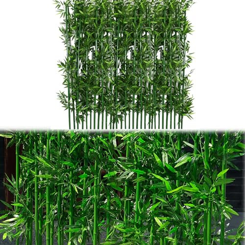 Künstliche Kunstpflanzen Bambus Große künstliche Bambuspflanzen für den Innen- und Außenbereich, Bäume, 91 cm, 122 cm, 152 cm, 182 cm, 182 cm hoch, Kunstbaum aus künstlicher Bambusseide, für Gartenzau