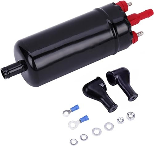 HISports Elektrische Hochdruck-Kraftstoffpumpe 12V, Elektrische Inline-Kraftstoffpumpe 0580464070, Benzinpumpe für Benzin, Diesel, Universelle Ersatz-Kraftstoffförderpumpe 0580464038 16141178751