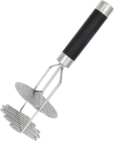 Pasapurés Intirilife -24cm- acero inoxidable - Pasapurés, machacador manual, prensa para hacer puré fino de patatas, puré de verduras o puré de frutas, apto para lavavajillas